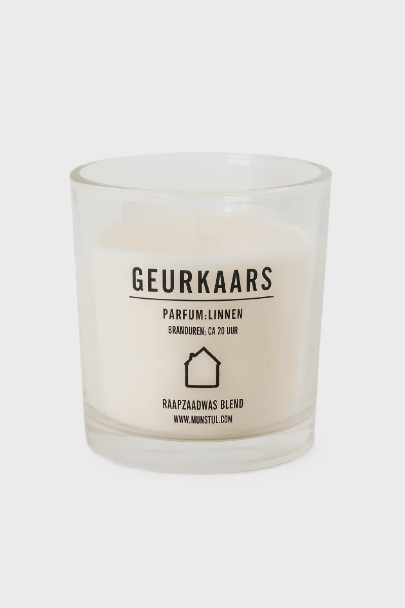 Geurkaars huis parfum linnen