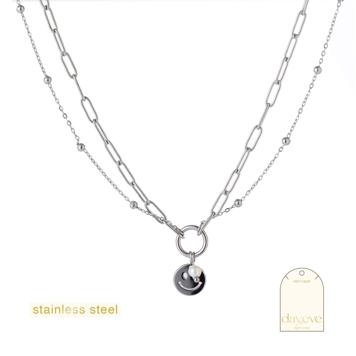 Ketting Smiley Ring Necklace - RH