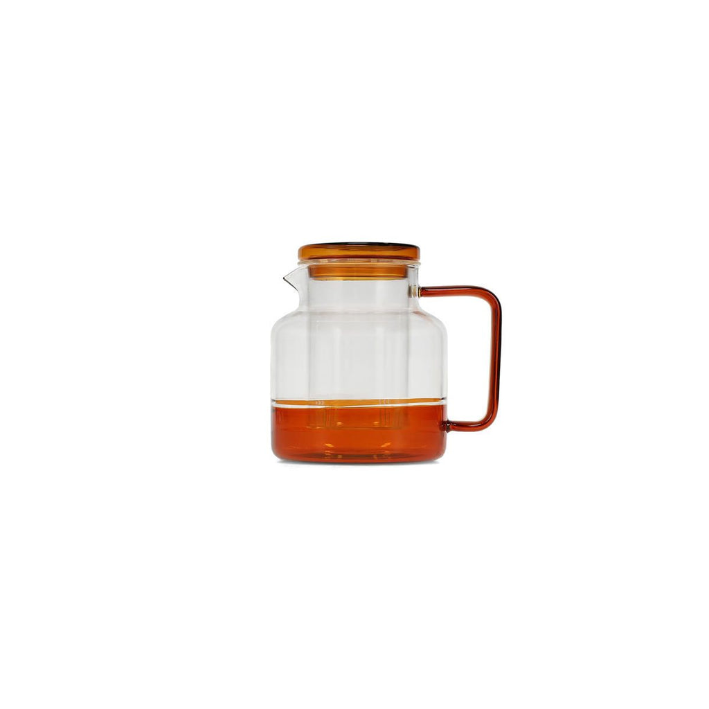 Theepot 95cl met glazen filter amber Liv