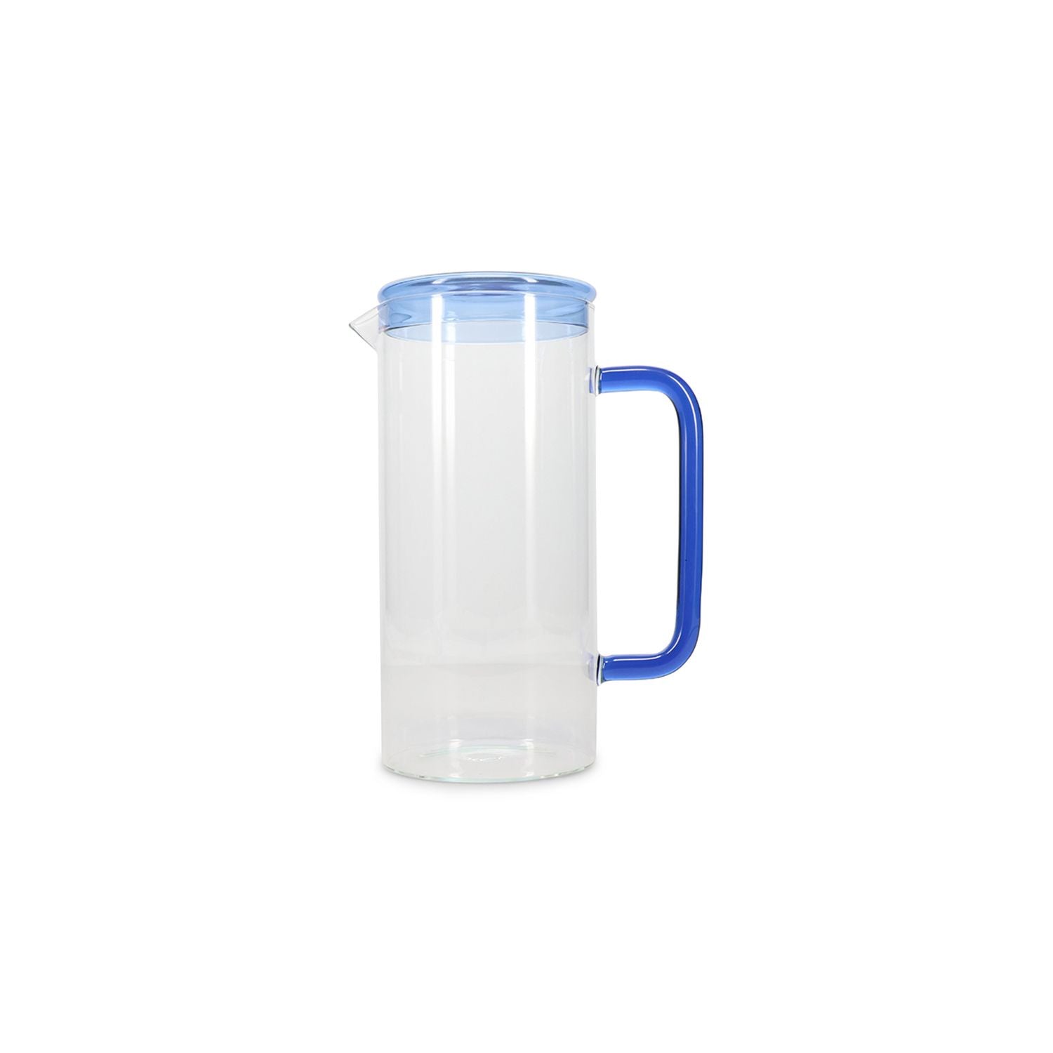 Karaf met deksel blauw Cruse