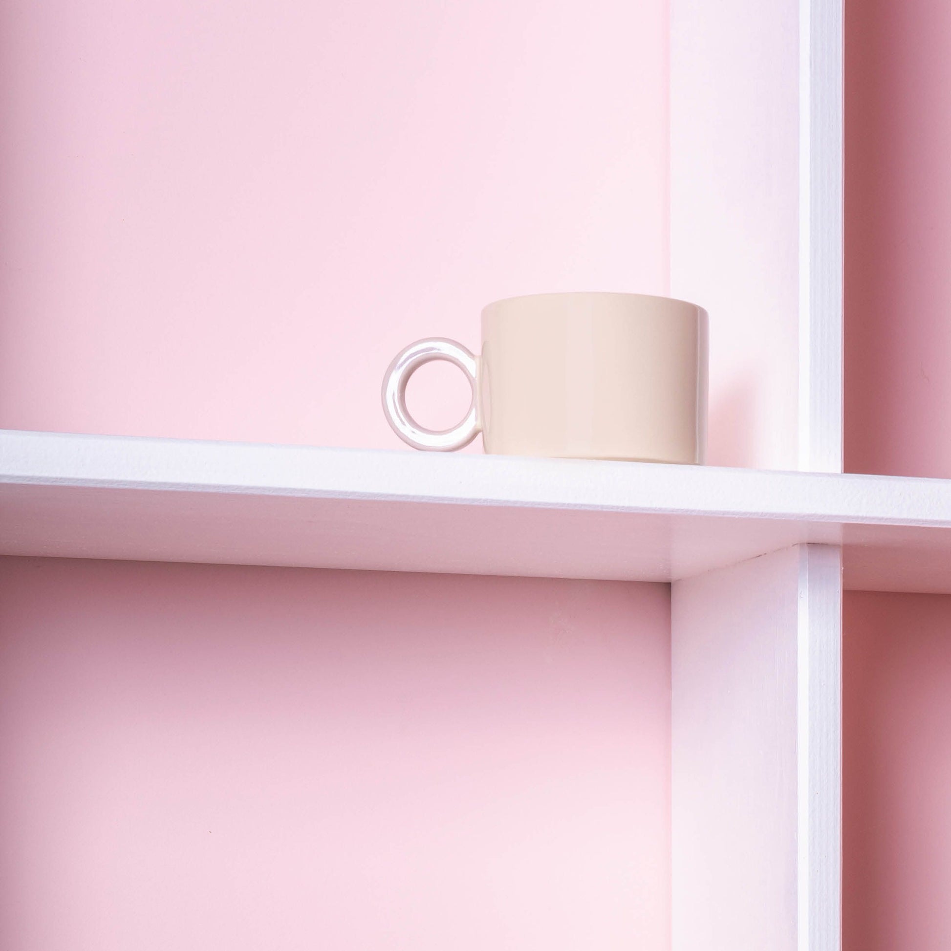 Beker beige/grijs Lou