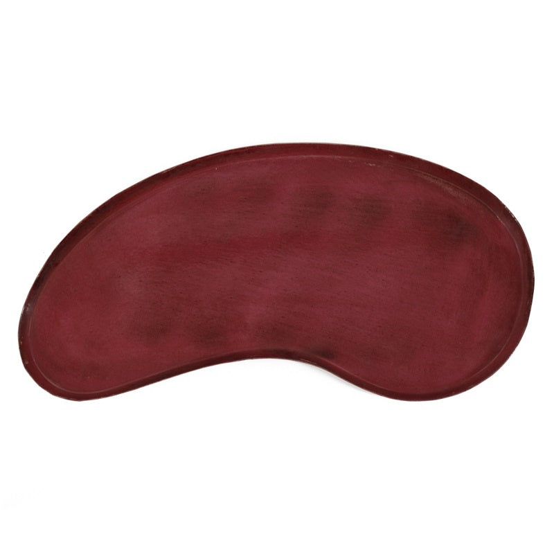 Metalen dienblad kidney roze/ bordeaux db1371