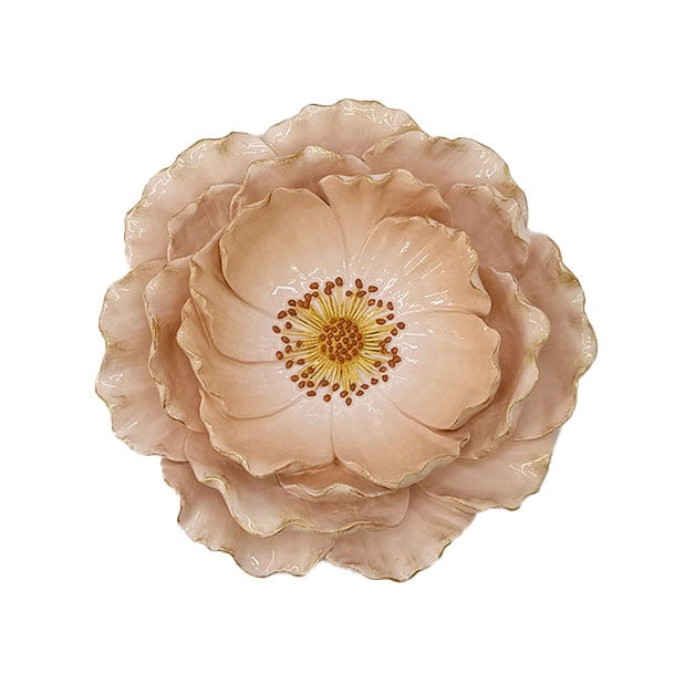Wanddecoratie bloem Scarlet S roze