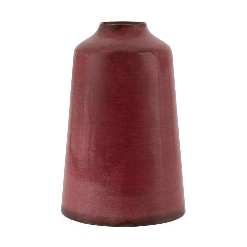 Metalen vaas roze hb7686