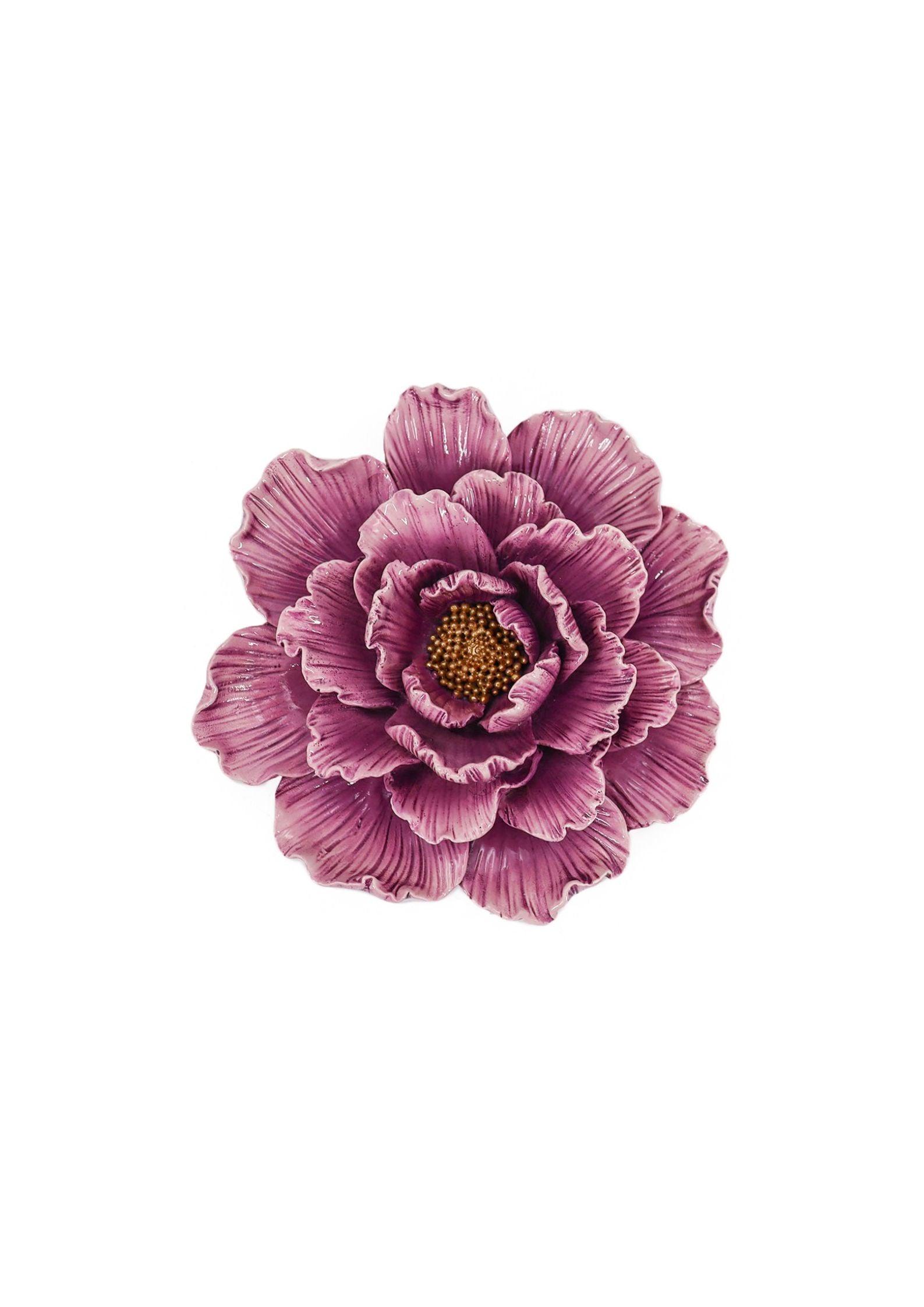 Wanddecoratie bloem paars bm3623