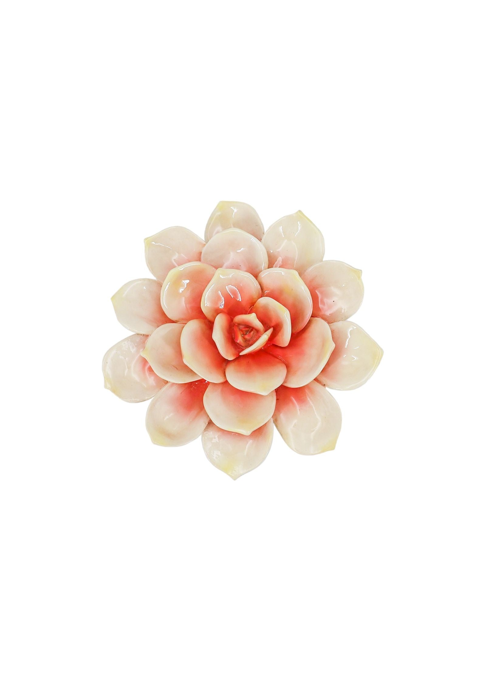 Wanddecoratie bloem geel bm3625
