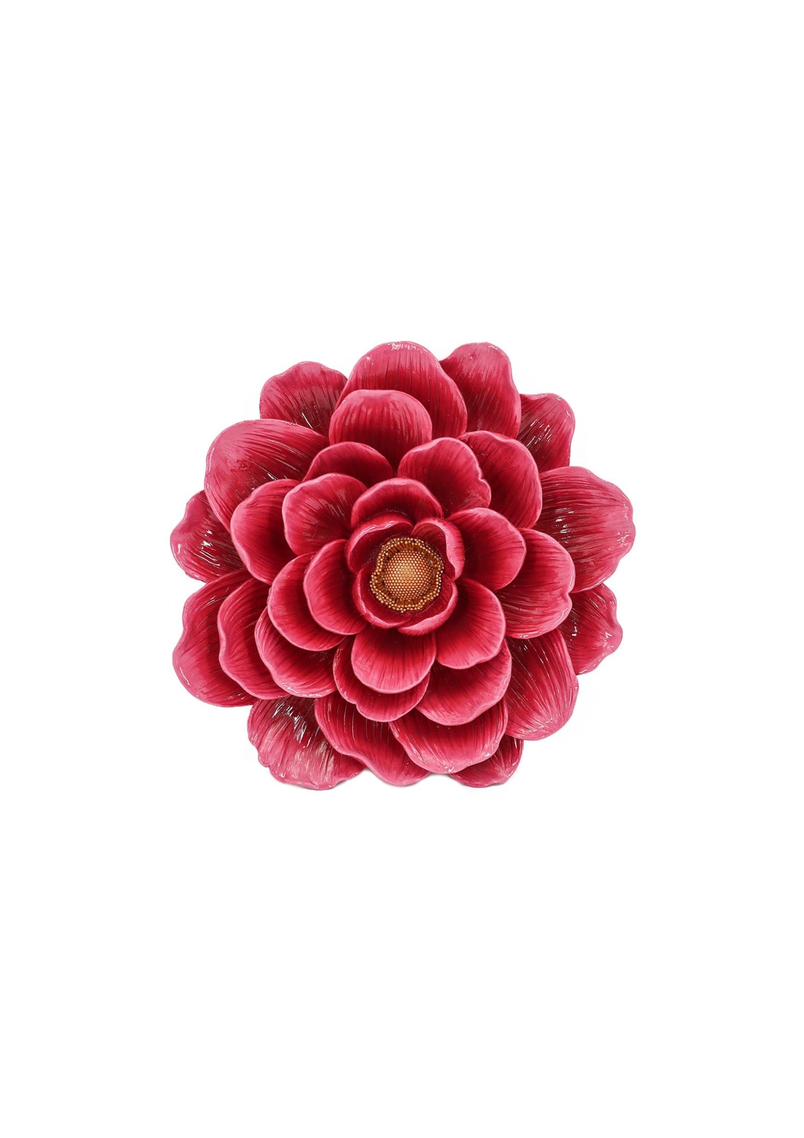Wanddecoratie bloem rood bm3630
