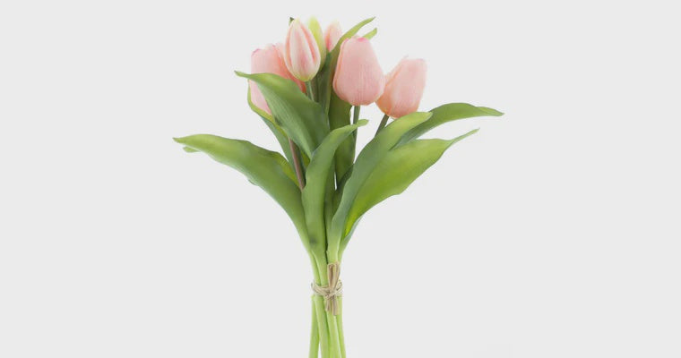 Tulpen bundel x7 roze 31cm