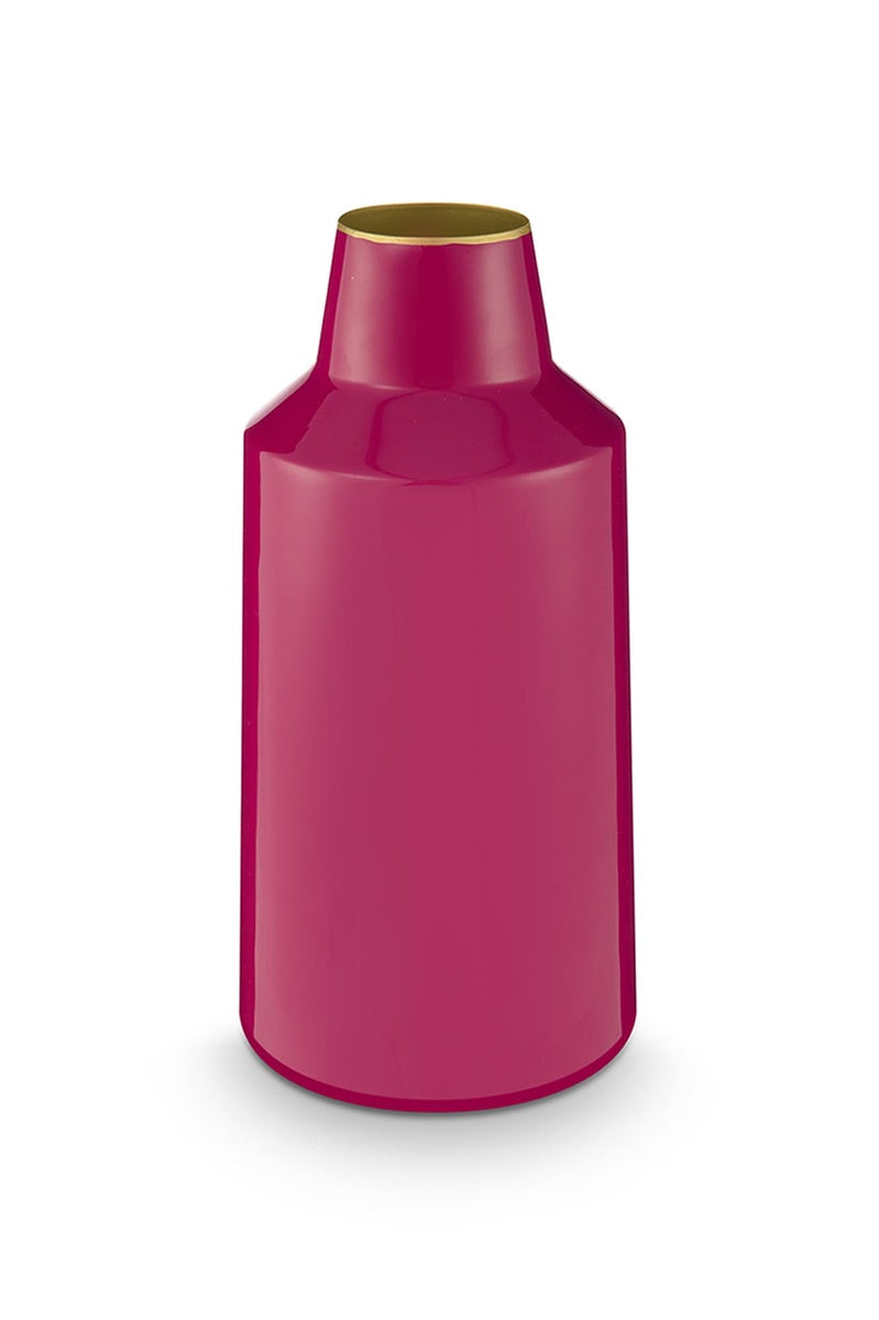 Pip Studio vaas Metal Pink 14x28cm