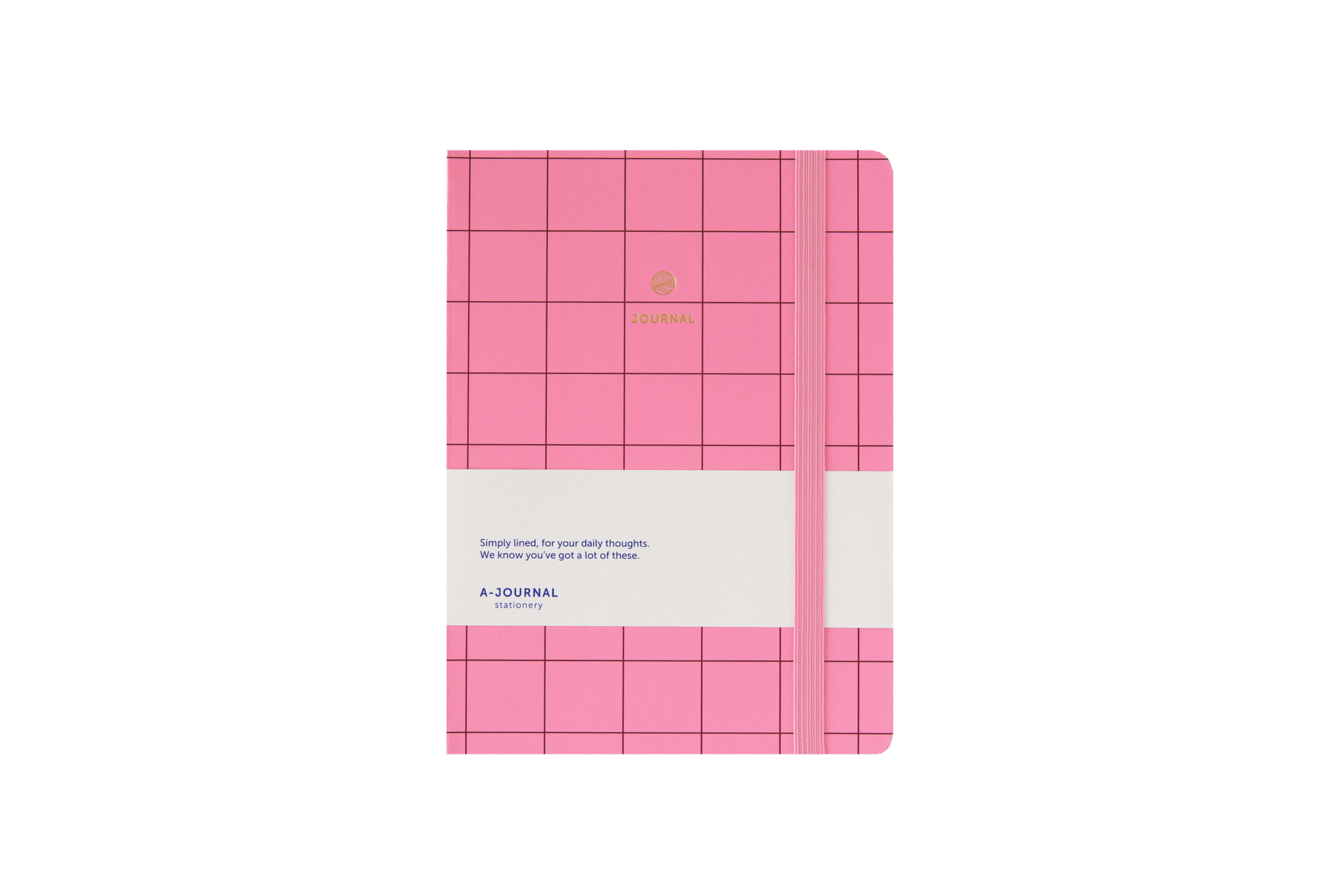 A-Journal Notebook Checkered Pink