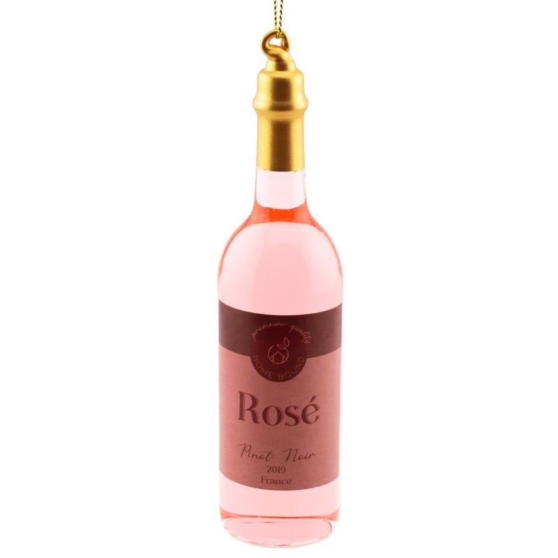 Kerstbal fles rosé