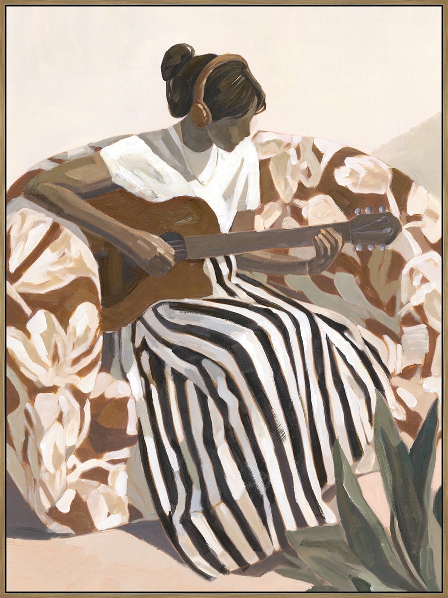 Schilderij 60x80cm gitaar fk9169