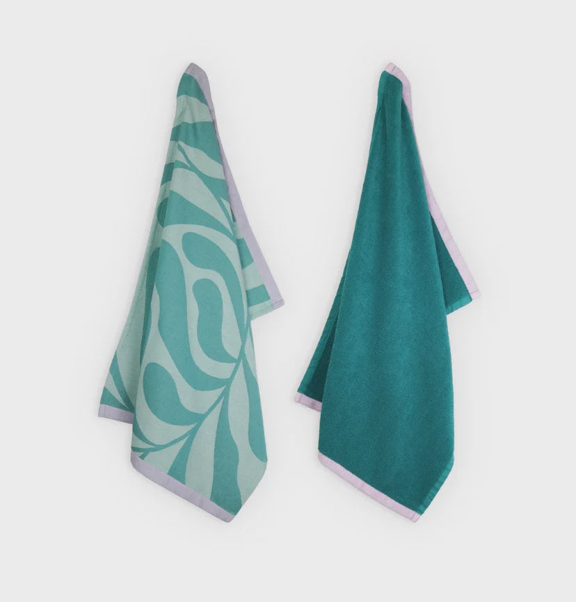 Forest Dew Theedoek en Handdoek set Lifa Home