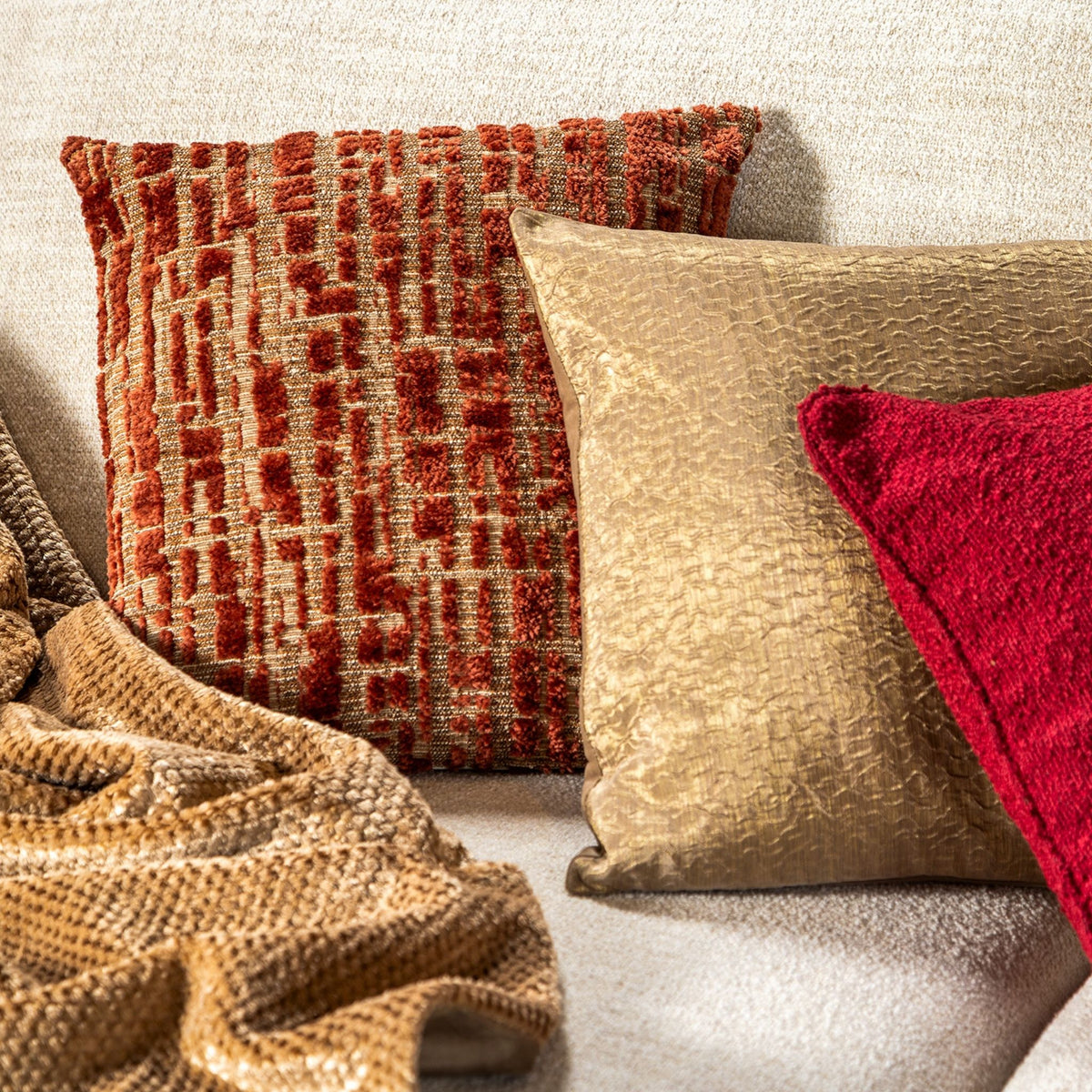 Kussen Remus 45x45cm rood