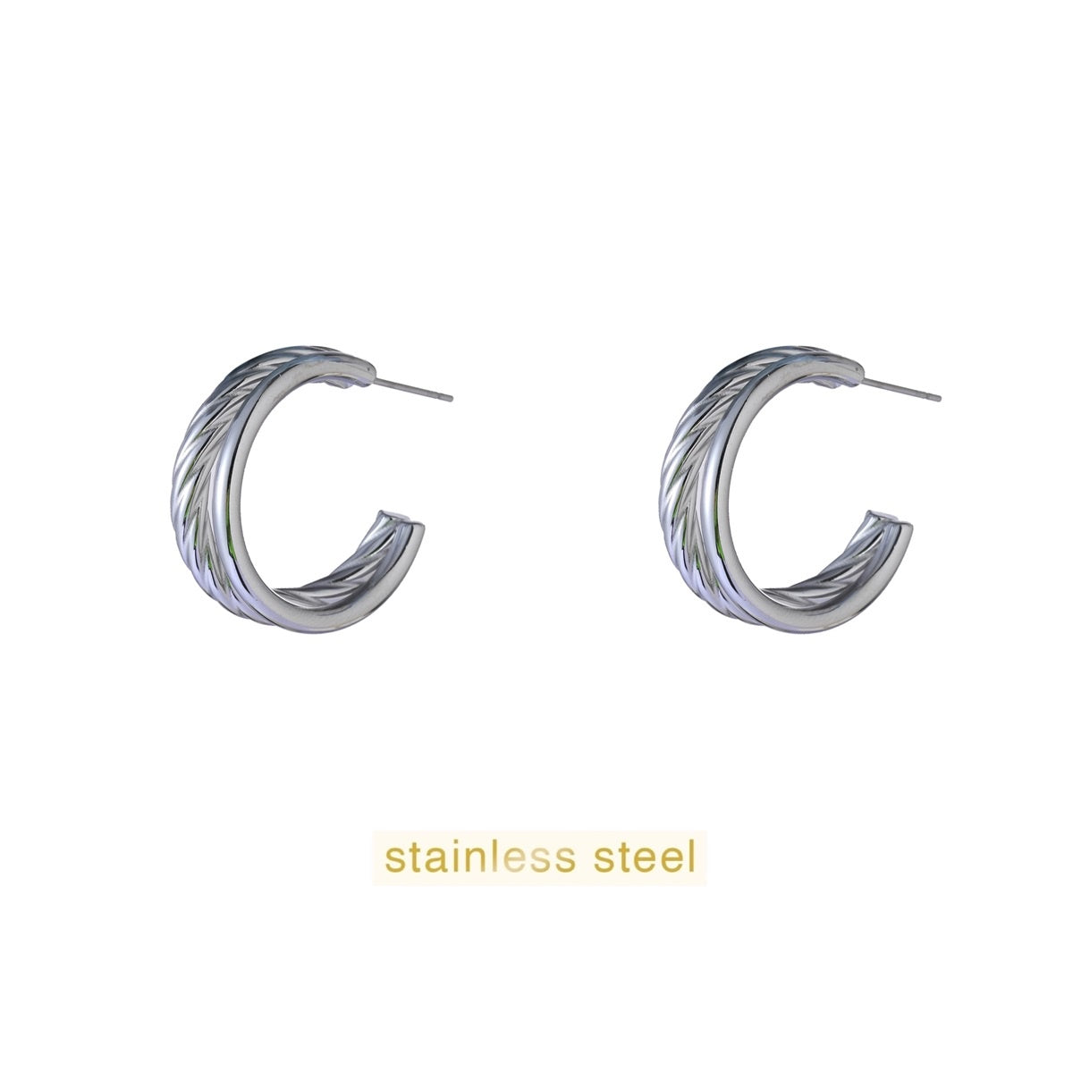 Twisted 2 Lines Hoop - RH