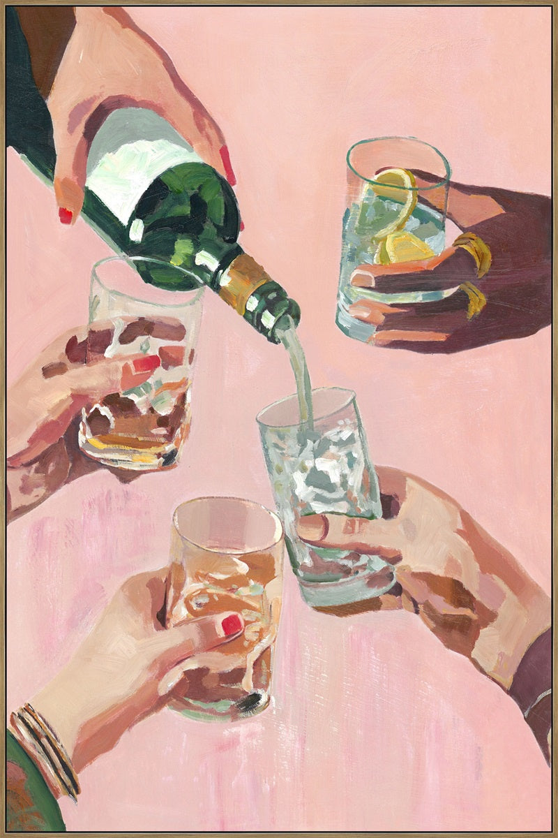 Schilderij 70x105cm cheers