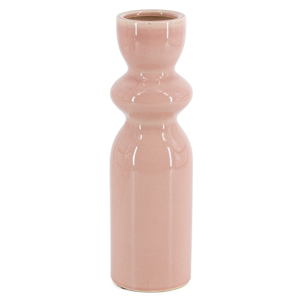 Aardewerk vaas pink as9468