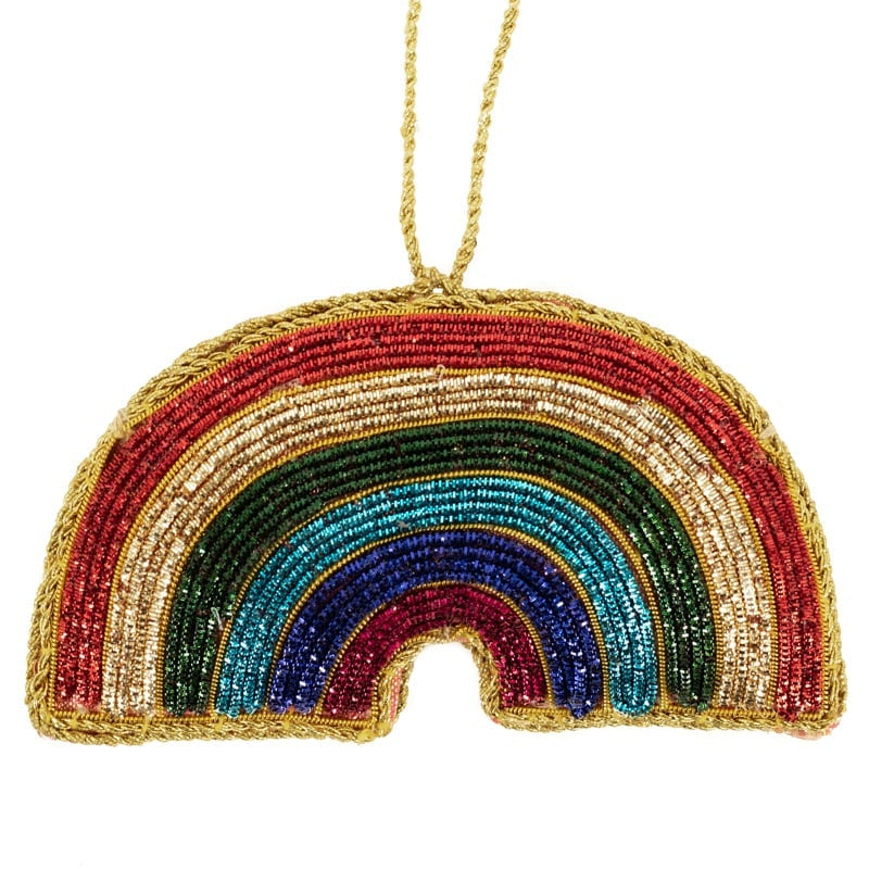 Hanger met kralen regenboog