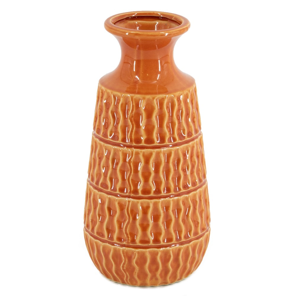 Aardewerk vaas tangerine as9484