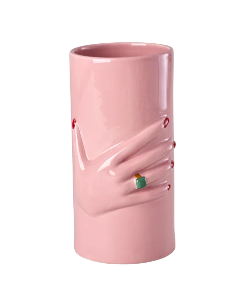 Ceramic Vase with Hand Decoration