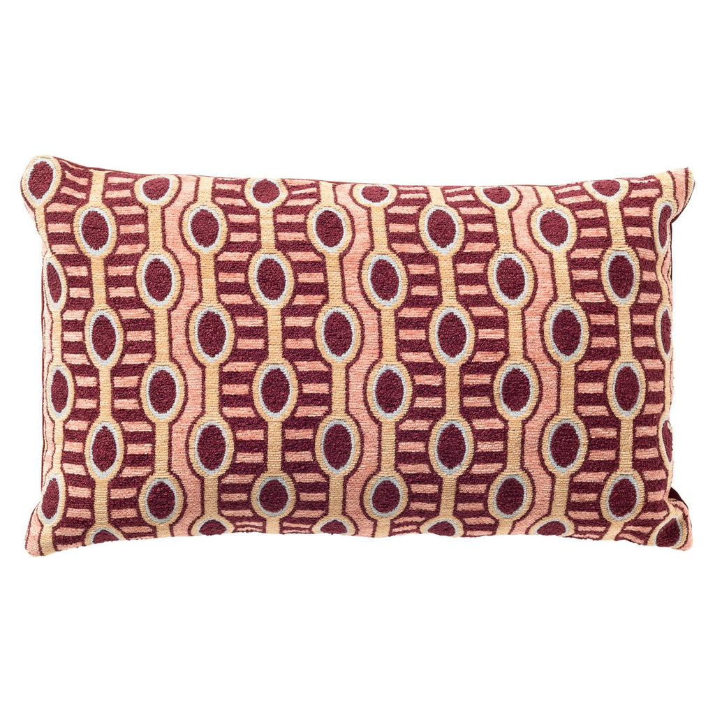 Kussen Liro 30x50cm Maroon Banner
