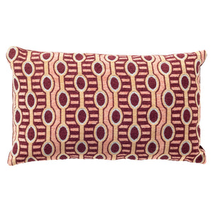 Kussen Liro 30x50cm Maroon Banner