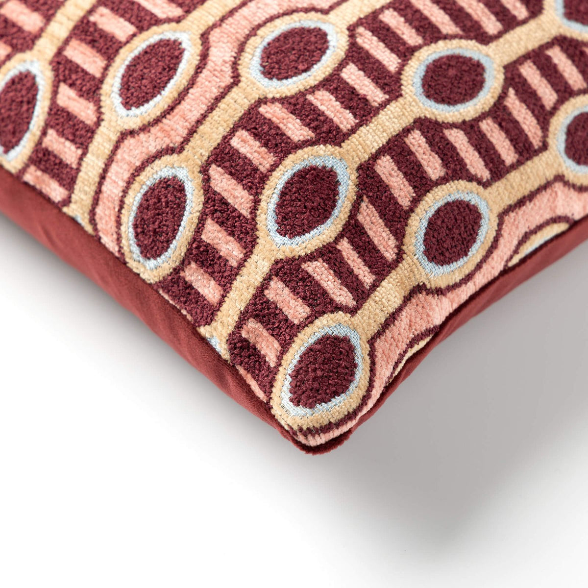 Kussen Liro 30x50cm Maroon Banner