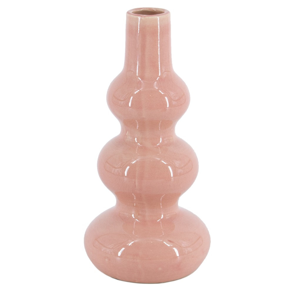 Aardewerk vaas pink as9465
