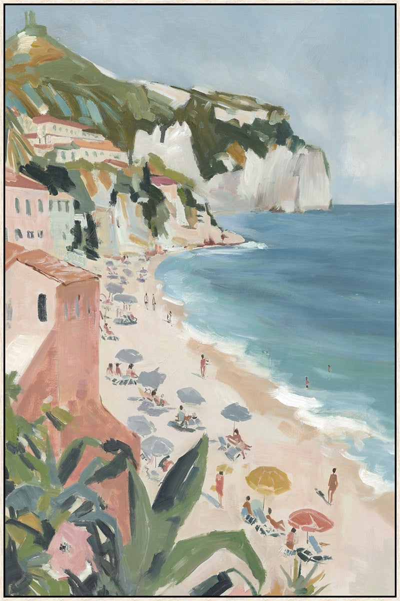 Schilderij met frame 70x105cm Mediterraans strand HB fk9158