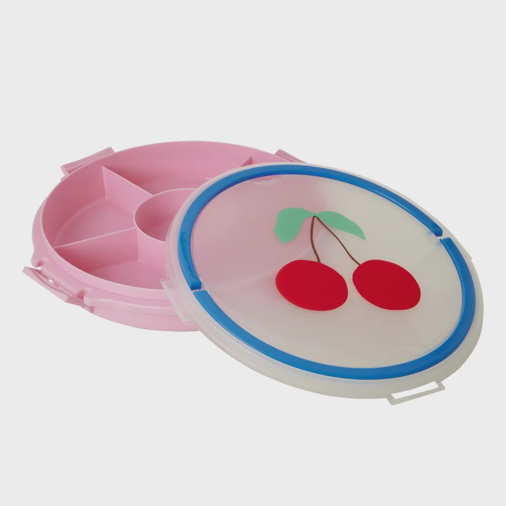 Rice Serving Tray with handle Pink Cherry