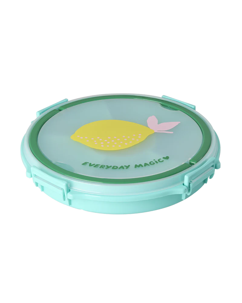 Rice serving tray with handle mint Lemon