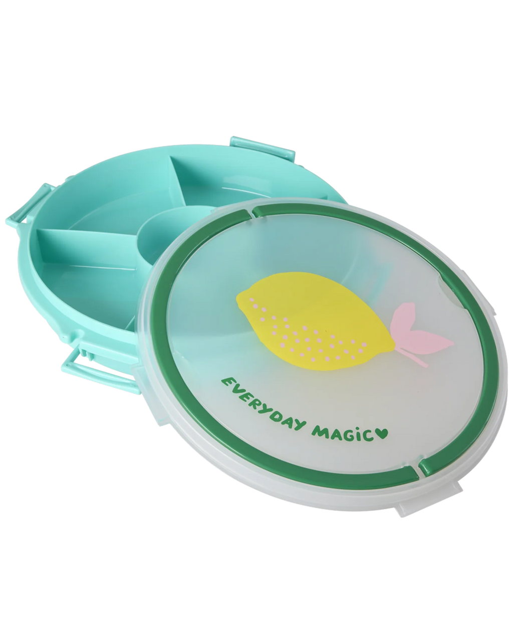 Rice serving tray with handle mint Lemon