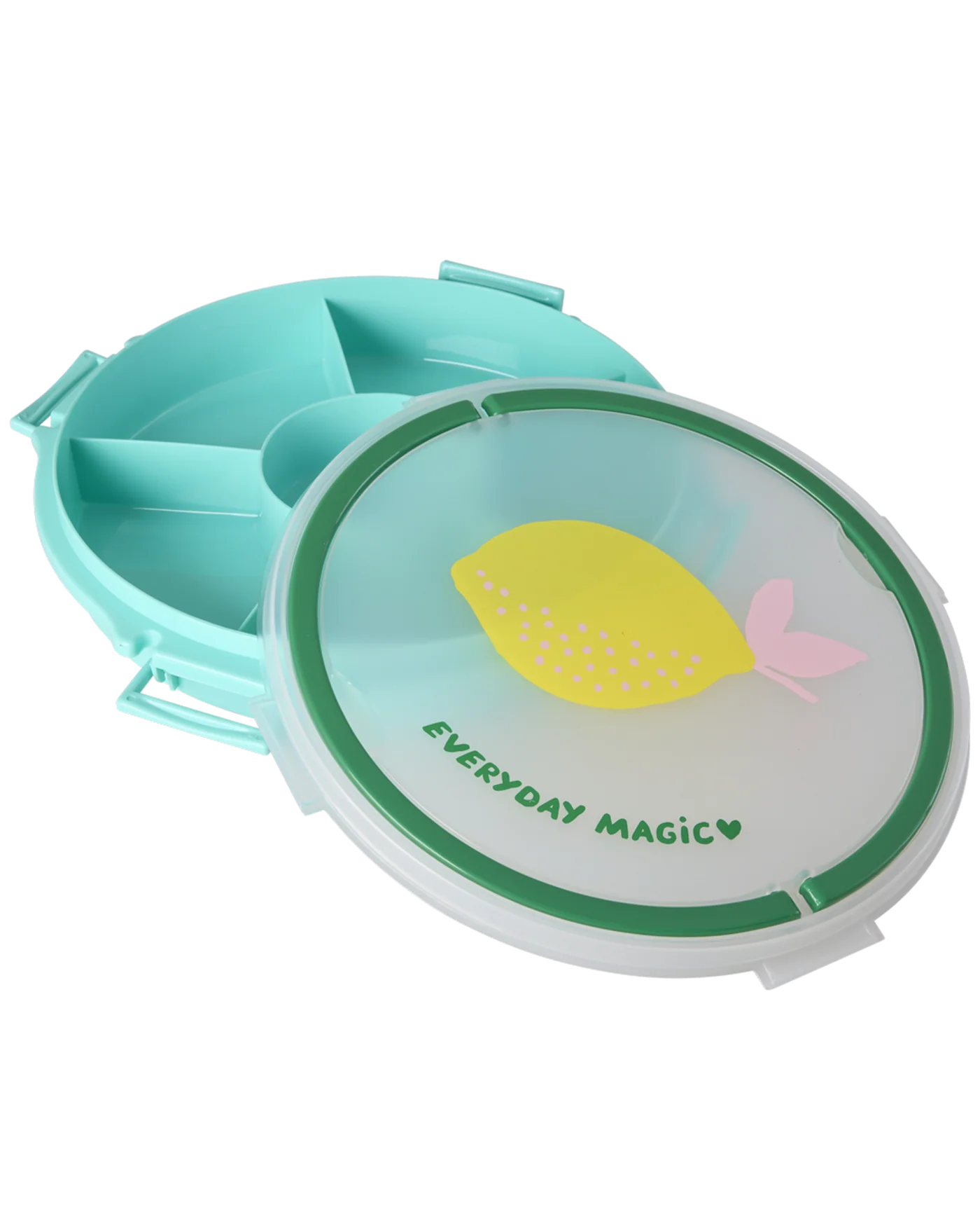 Rice serving tray with handle mint Lemon
