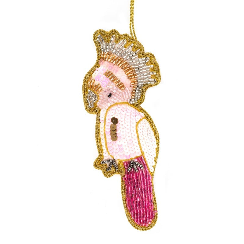 Hanger met kralen papegaai