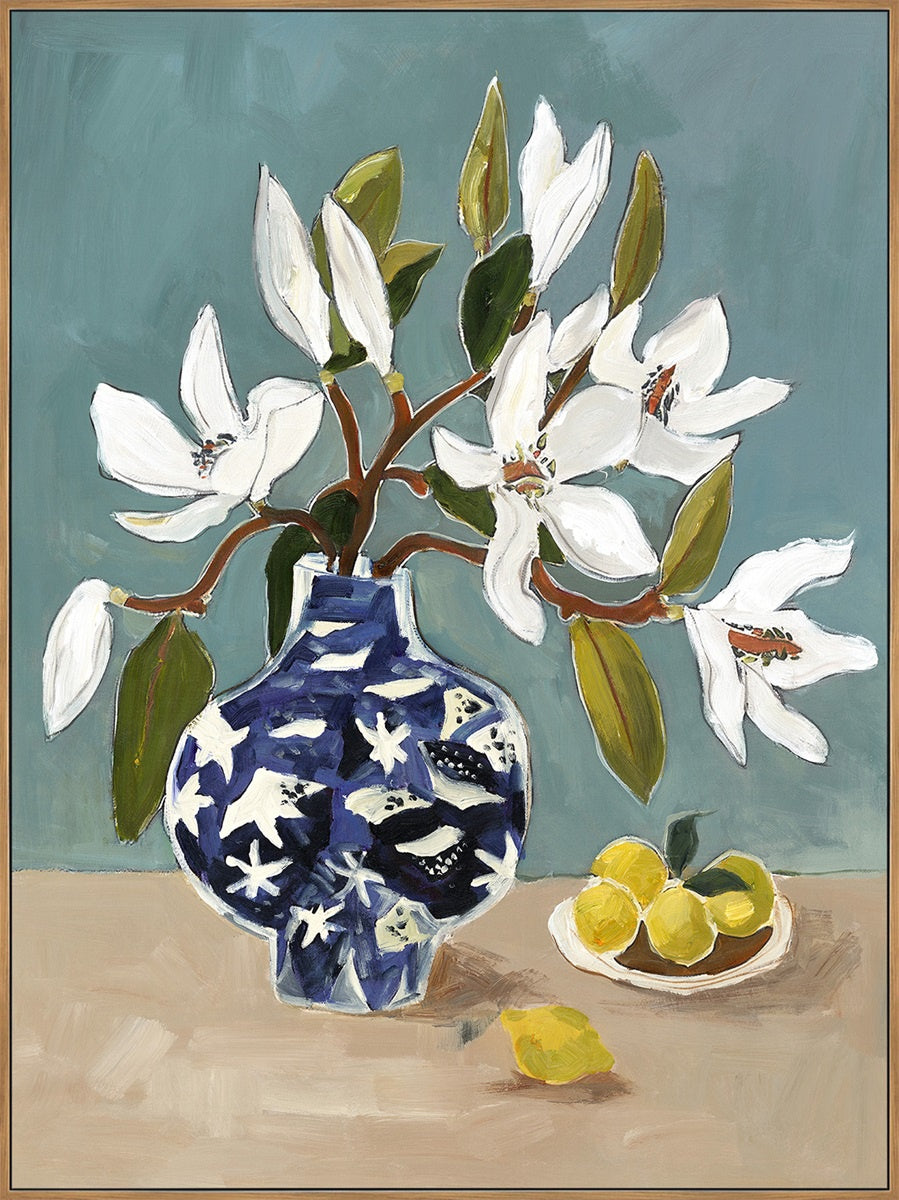 Schilderij met frame 60x80cm stilleven fk9103