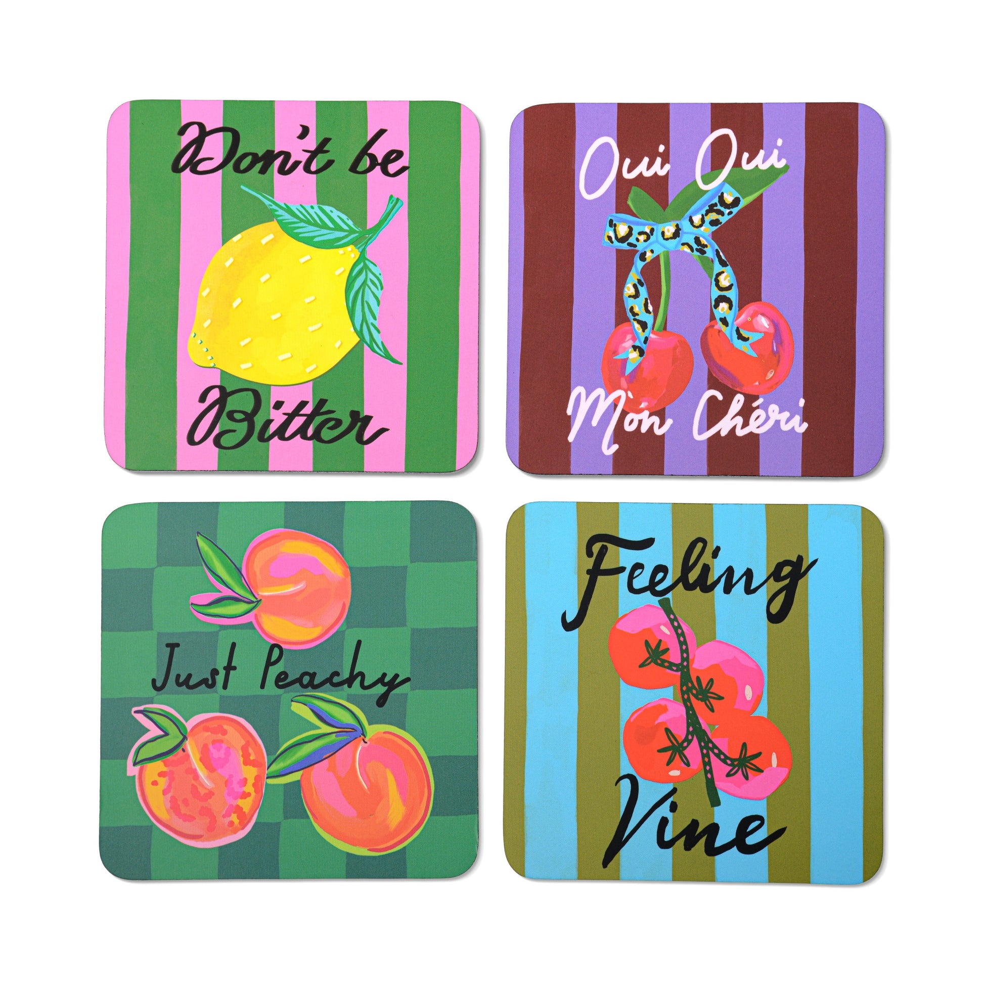 Onderzetters (Set of 4) The Fruity