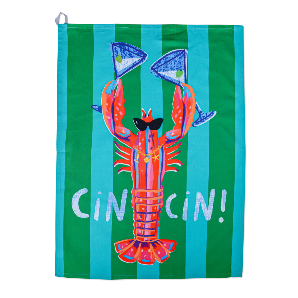 Tea Towel - Cin Cin Lobster