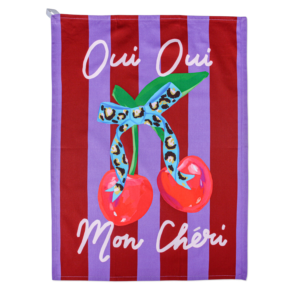 Tea Towel - Oui Oui Mon Cheri