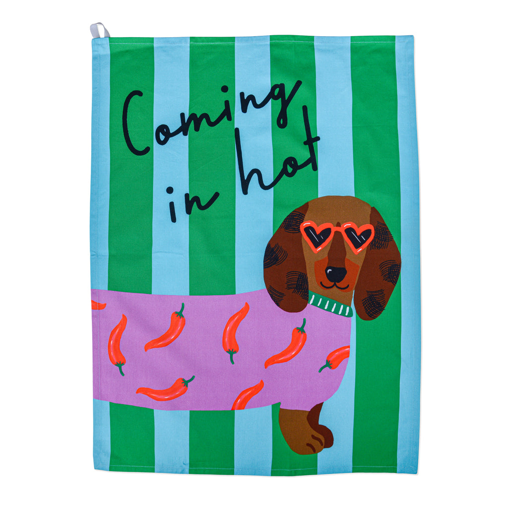 Tea Towel - Coming in Hot