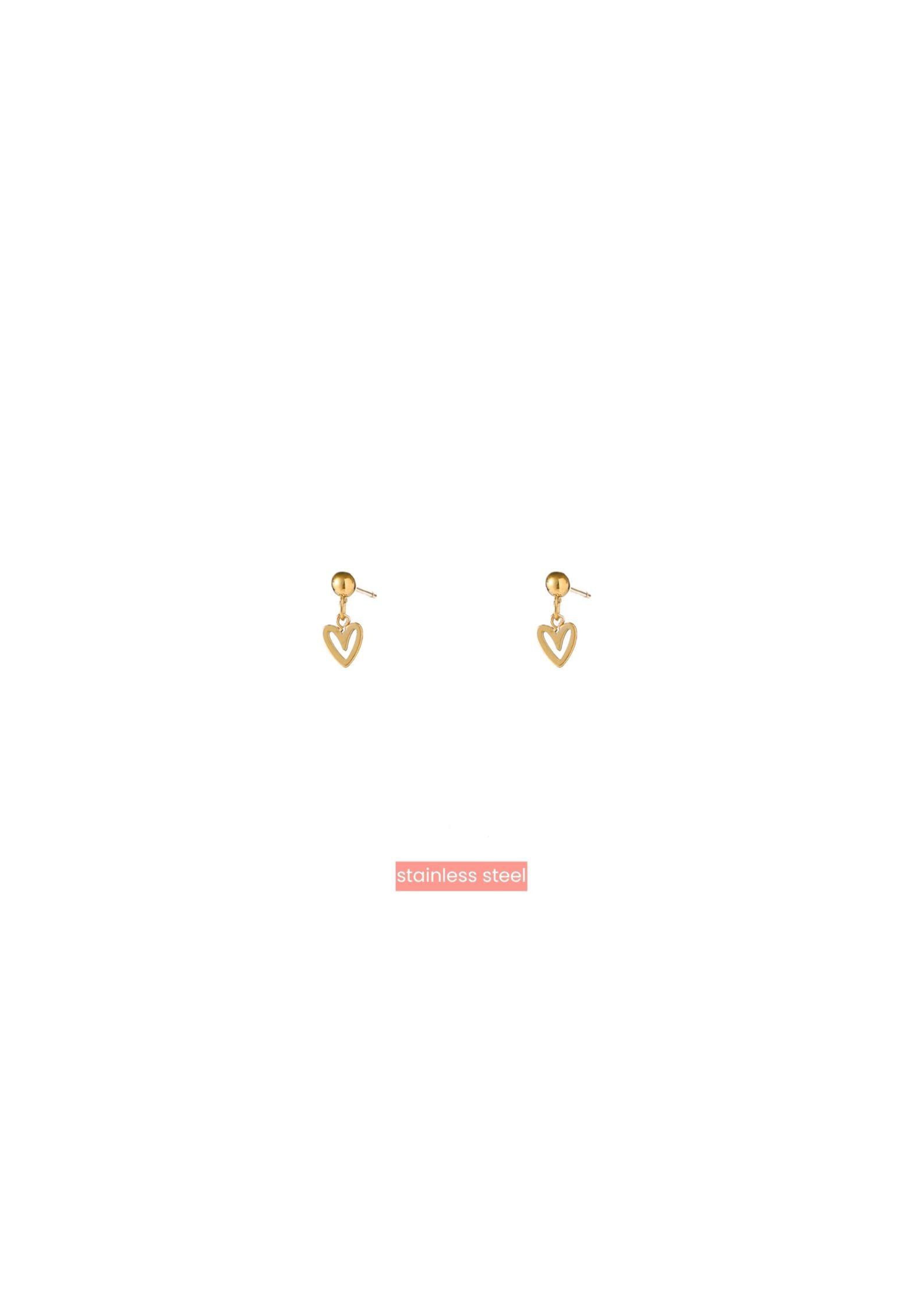 Oorbellen Heart Stud - 14K
