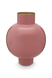 Pip Studio vaas metal large old pink 31,5x42