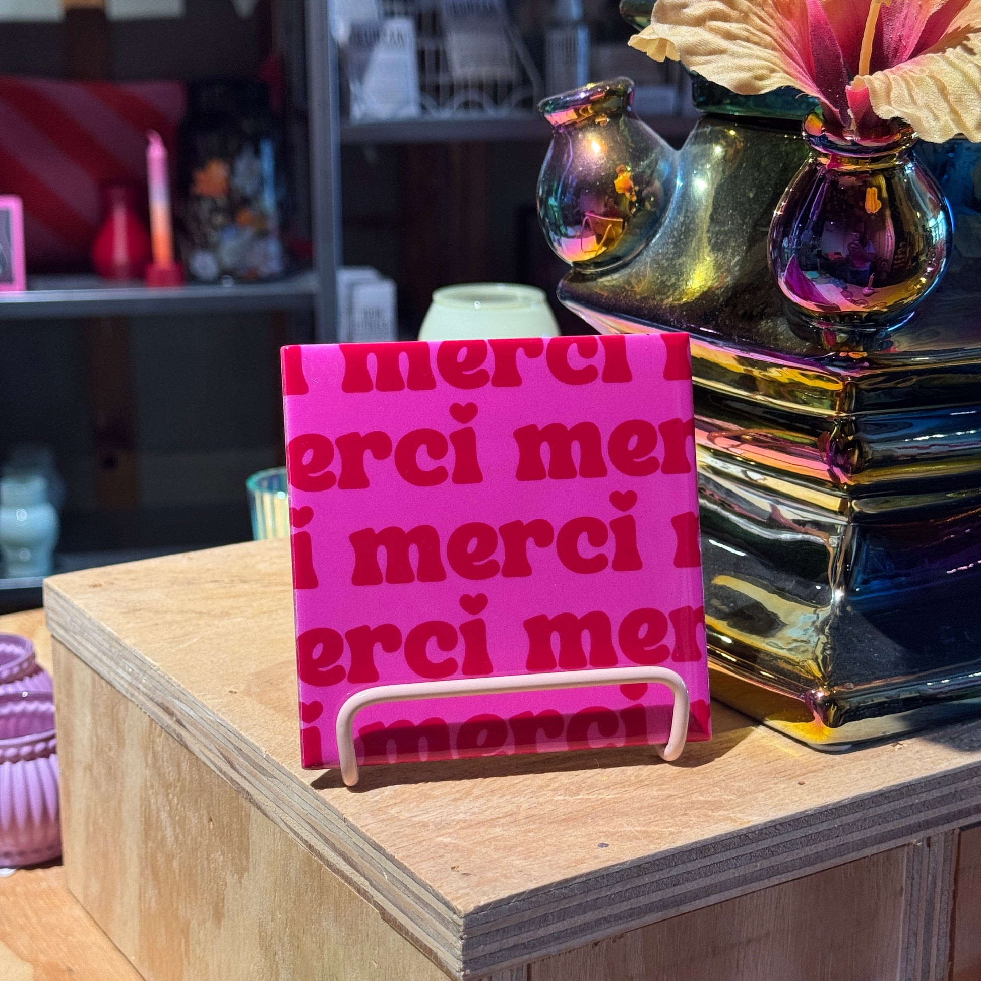 Tegeltje met tekst