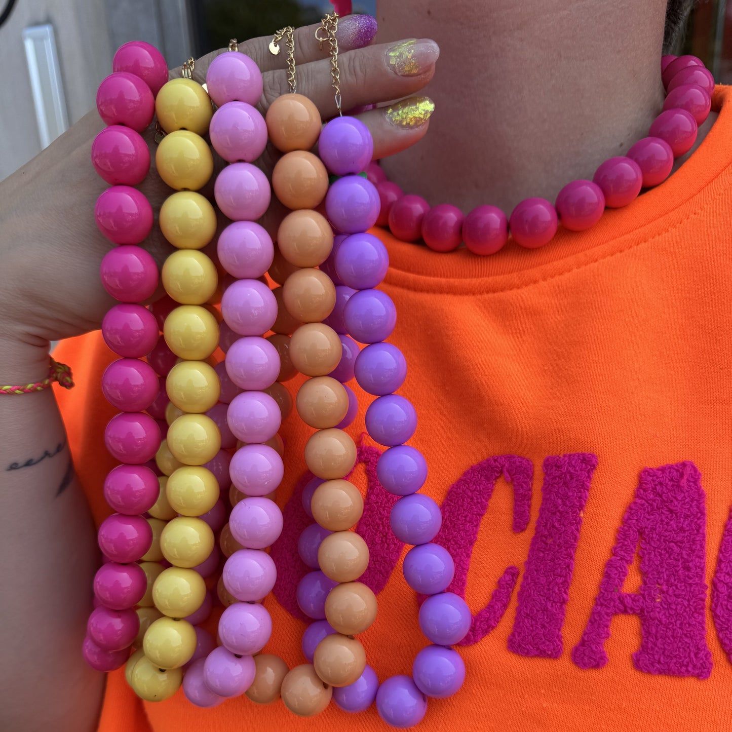 Grote kralen ketting