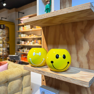 Smiley vaas geel klein