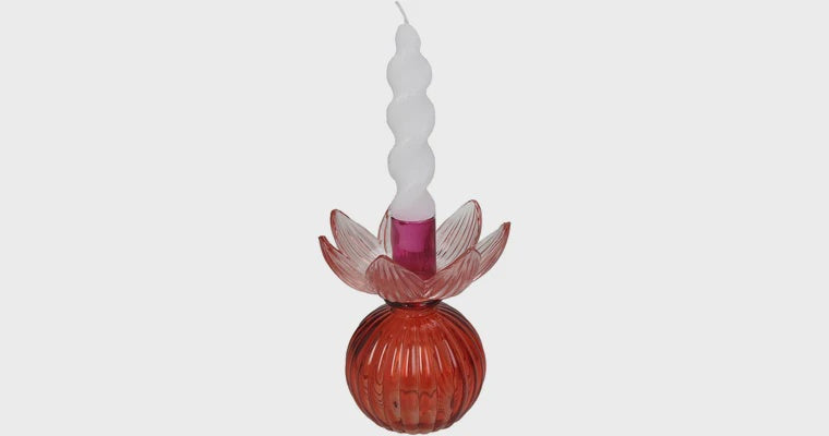 Candle holder Flower 10.9x10.9x14cm