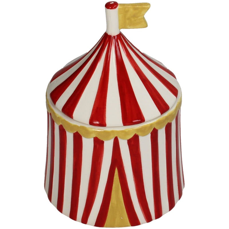 Voorraadpot circustent rood