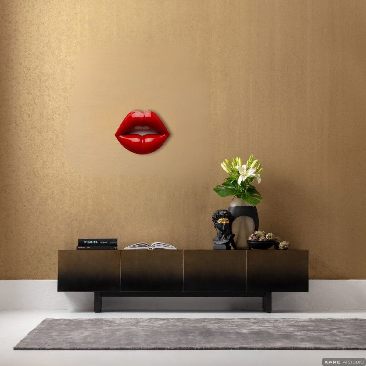 Muur object lippen