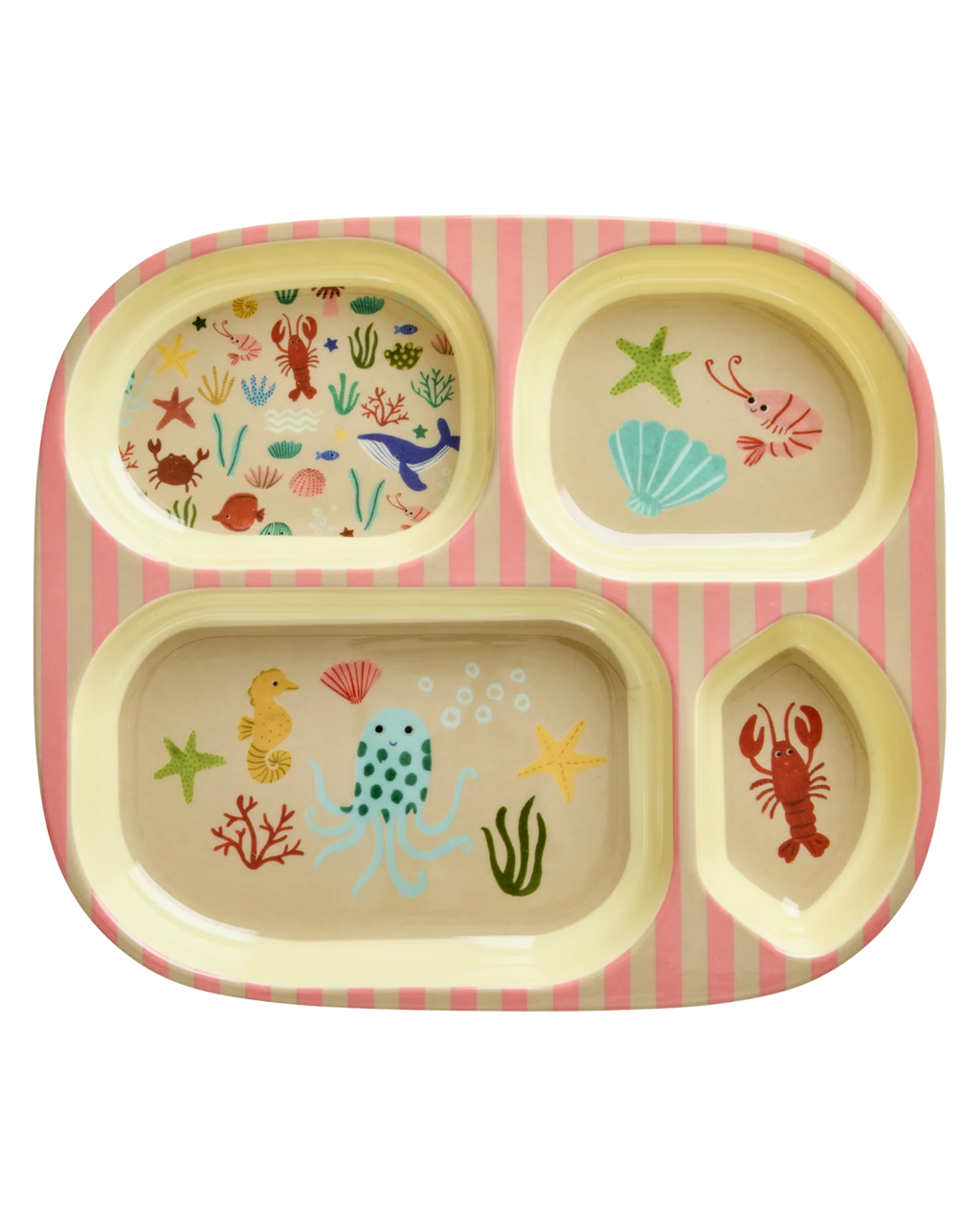 Kids 4 Room Plate Coral Ocean Print