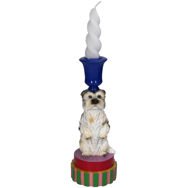 Kandelaar Hond blauw