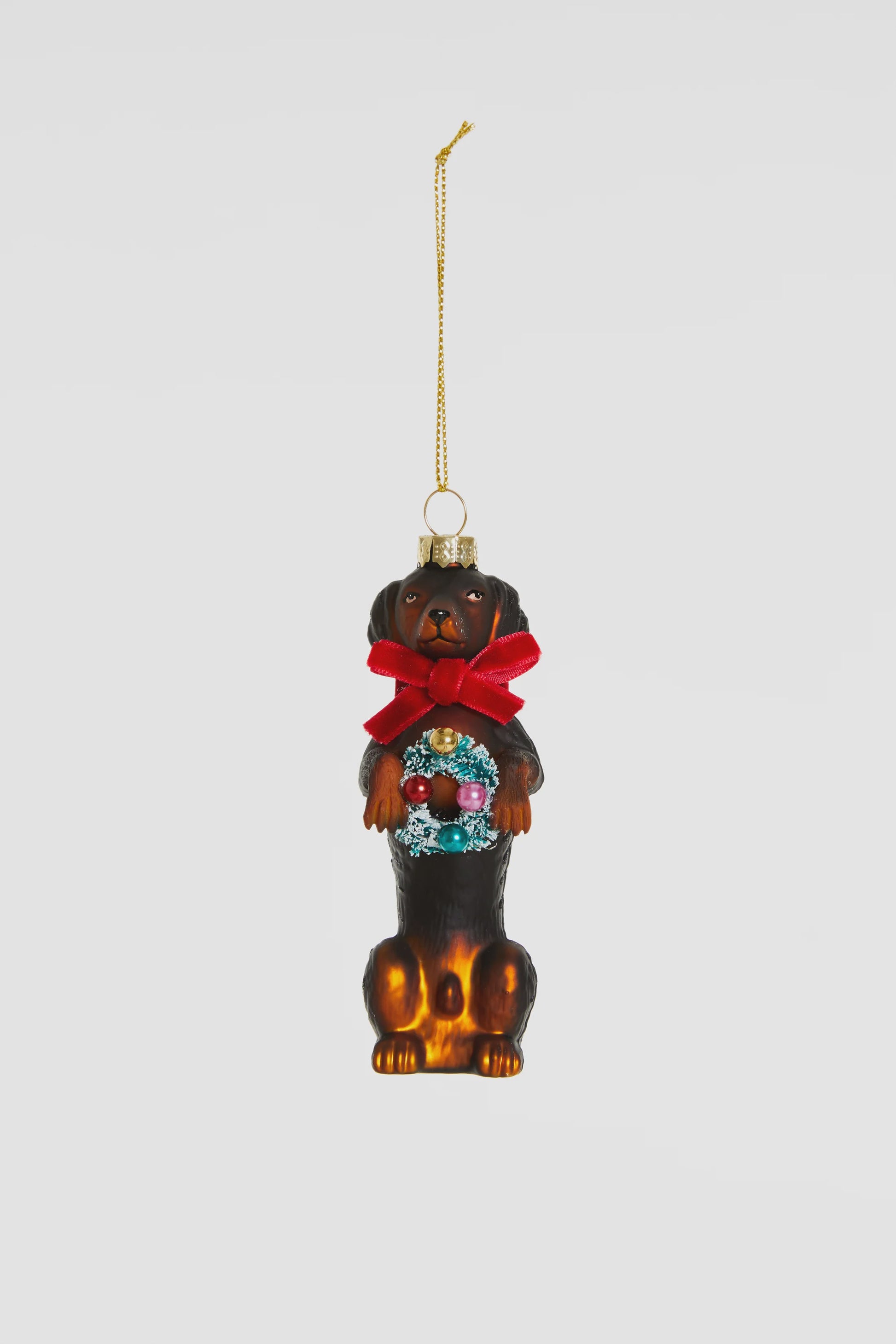 Dachshund kerstornament Yup in de boom